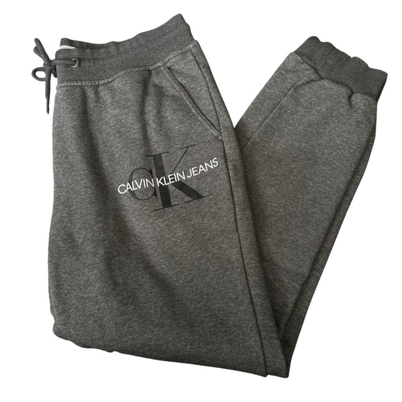 Calvin Klein Jeans Charcoal Drawstring Pants - Picture 1 of 4